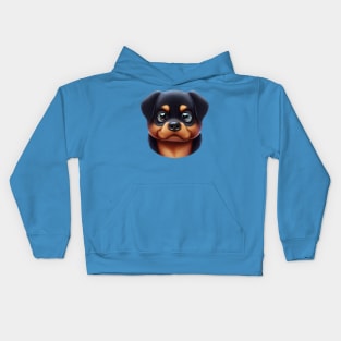 Majestic Rottweiler Art Kids Hoodie